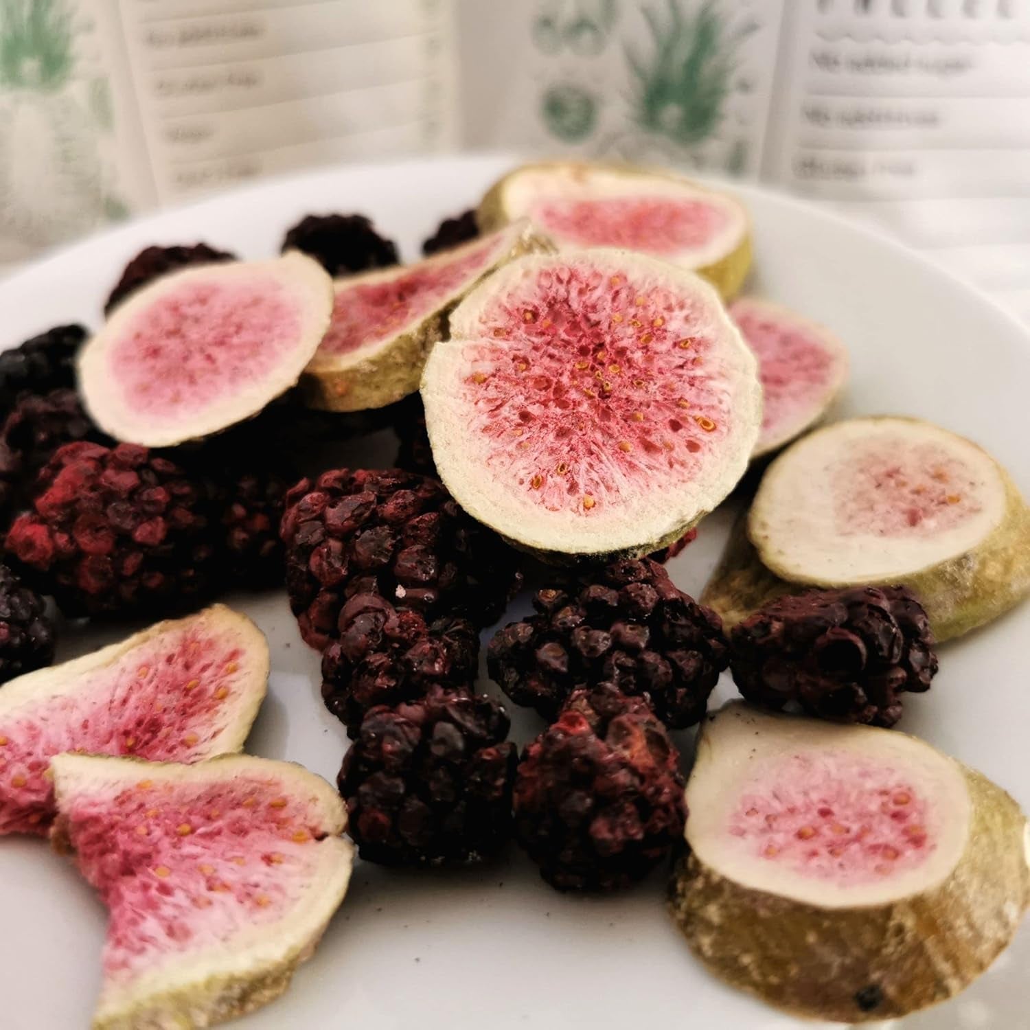 Fichi liofilizzati Fichi secchi 100% naturali | Senza zuccheri aggiunti Dolci liofilizzati salutari | Frutta liofilizzata Fichi liofilizzati | ZingyZoo (100g) Naty Shop prodotti disidratati
