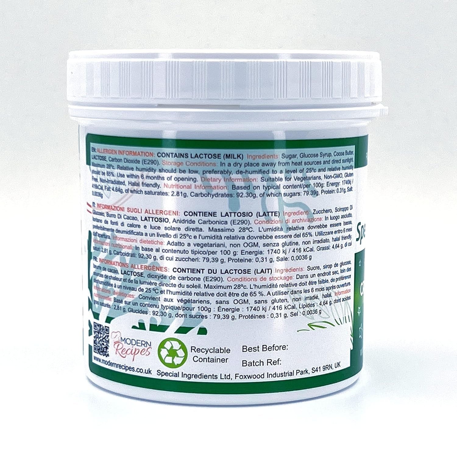 Ingredienti Speciali Crackle Crystals Crackle 500g La massima qualità, non OGM, ideale per torte, dolci e gelati Pasta di zucchero Naty Shop