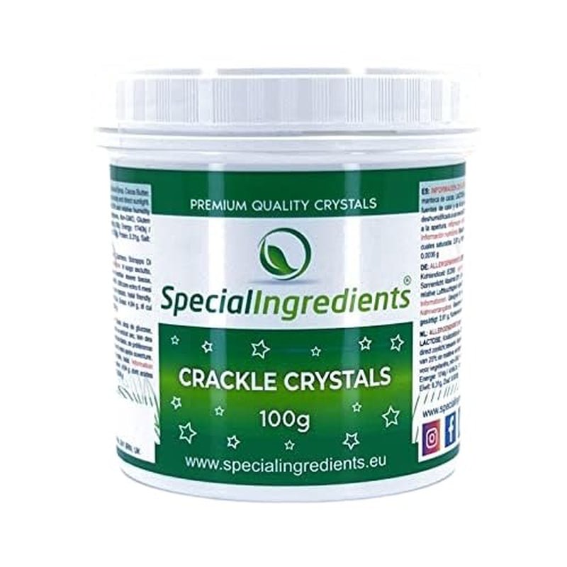 Ingredienti Speciali Crackle Crystals Crackle 500g La massima qualità, non OGM, ideale per torte, dolci e gelati Naty Shop Pasta di Zucchero 100G