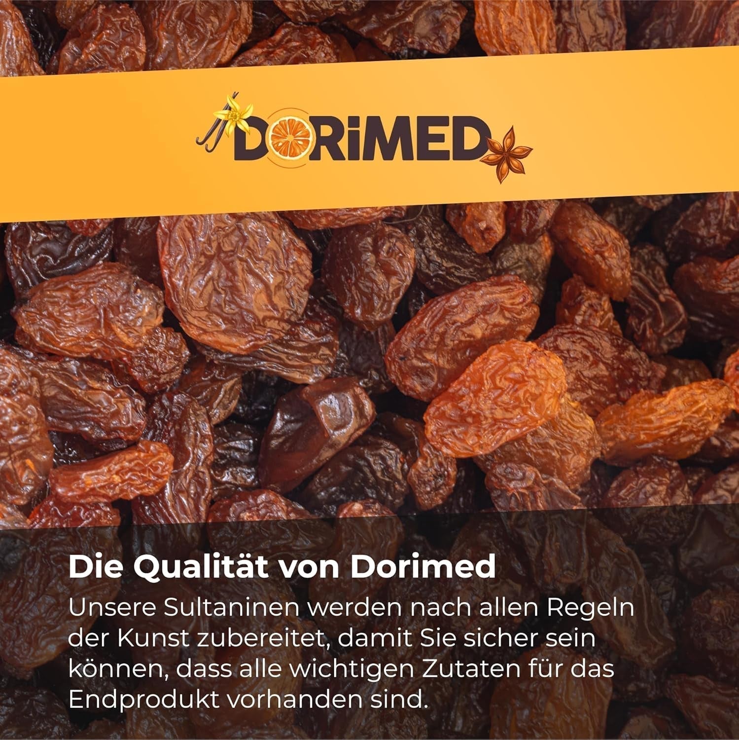 Uvetta sultanina 1kg | Uvetta di Smirne | Uva sultanina secca di Izmir | 100% di origine turca | Snack di qualità | in Fibra alimentare da uva secca | Prodotti disidratati Naty Shop
