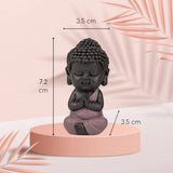 Statuetta Baby Buddha Toga rosa - Statuetta ispiratrice e allegra - Talismano positivo Concentrazione - Idea regalo carina e spirituale - H 7 cm - Zen'Light Statue e sculture Naty Shop