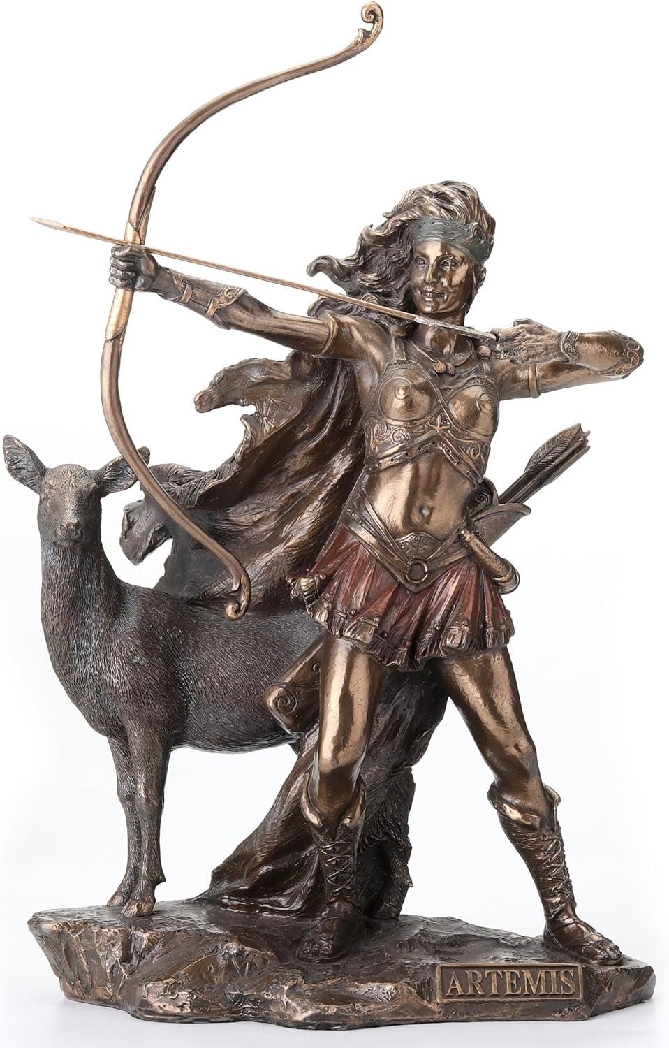 Statua in bronzo della dea della caccia e della natura selvaggia Statuette e sculture Naty Shop Titolo predefinito