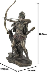 Statua in bronzo della dea della caccia e delle selvagge Naty Shop statuette e sculture