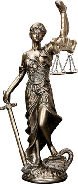 Statua della Giustizia 30,5 cm Statua della Giustizia Dea della Giustizia Scultura della Giustizia Angelo greco-romano Giustizia Statue cieche per arredamento Statuette e sculture Naty Shop Titolo predefinito