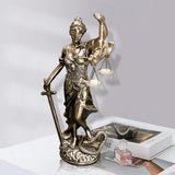 Statua della Giustizia 30,5 cm Statua della Giustizia Dea della Giustizia Scultura della Giustizia Angelo greco-romano Giustizia Statue cieche per arredamento Statuette e sculture Naty Shop