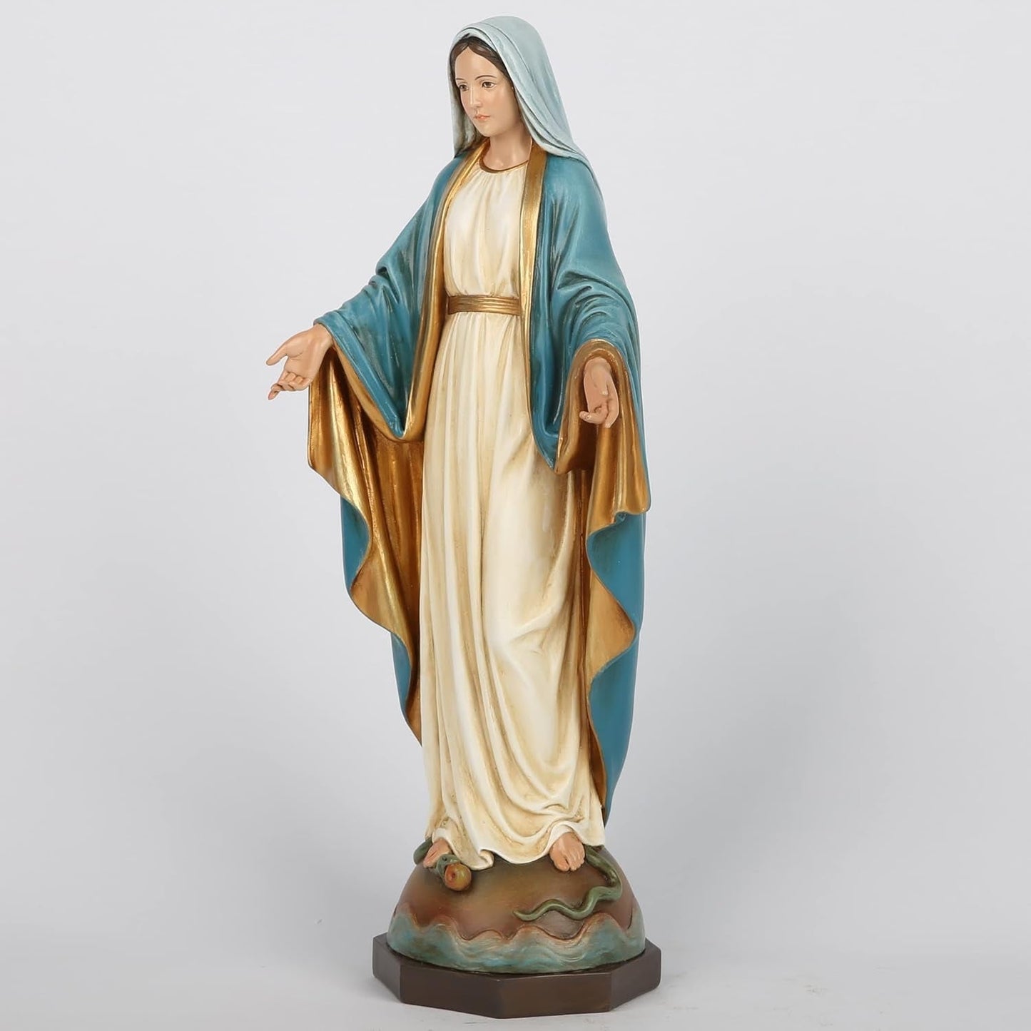 BC Cattolica Statua di Nostra Signora delle Grazie Vergine Maria Figura sull'altare Regalo religioso per madre cattolica Decorazioni per la casa Altezza 34,3 cm Dipinta a mano da Buildclassic (Elegant) Naty Shop Statue e sculture