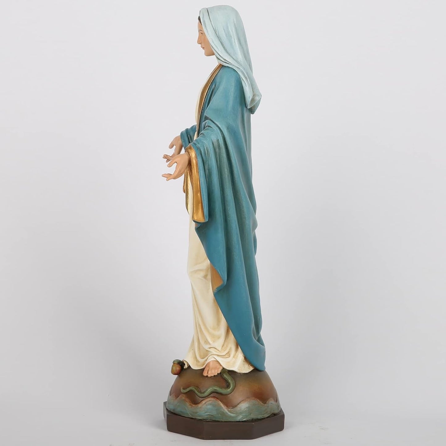 BC Cattolica Statua di Nostra Signora delle Grazie Vergine Maria Figura sull'altare Regalo religioso per madre cattolica Decorazioni per la casa Altezza 34,3 cm Dipinta a mano da Buildclassic (Elegant) Naty Shop Statue e sculture