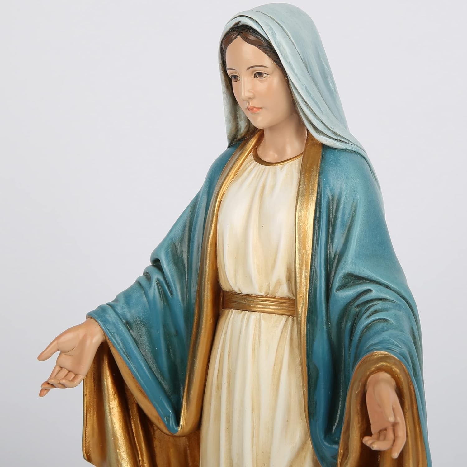BC Cattolica Statua di Nostra Signora delle Grazie Vergine Maria Figura sull'altare Regalo religioso per madre cattolica Decorazioni per la casa Altezza 34,3 cm Dipinta a mano da Buildclassic (Elegant) Naty Shop Statue e sculture