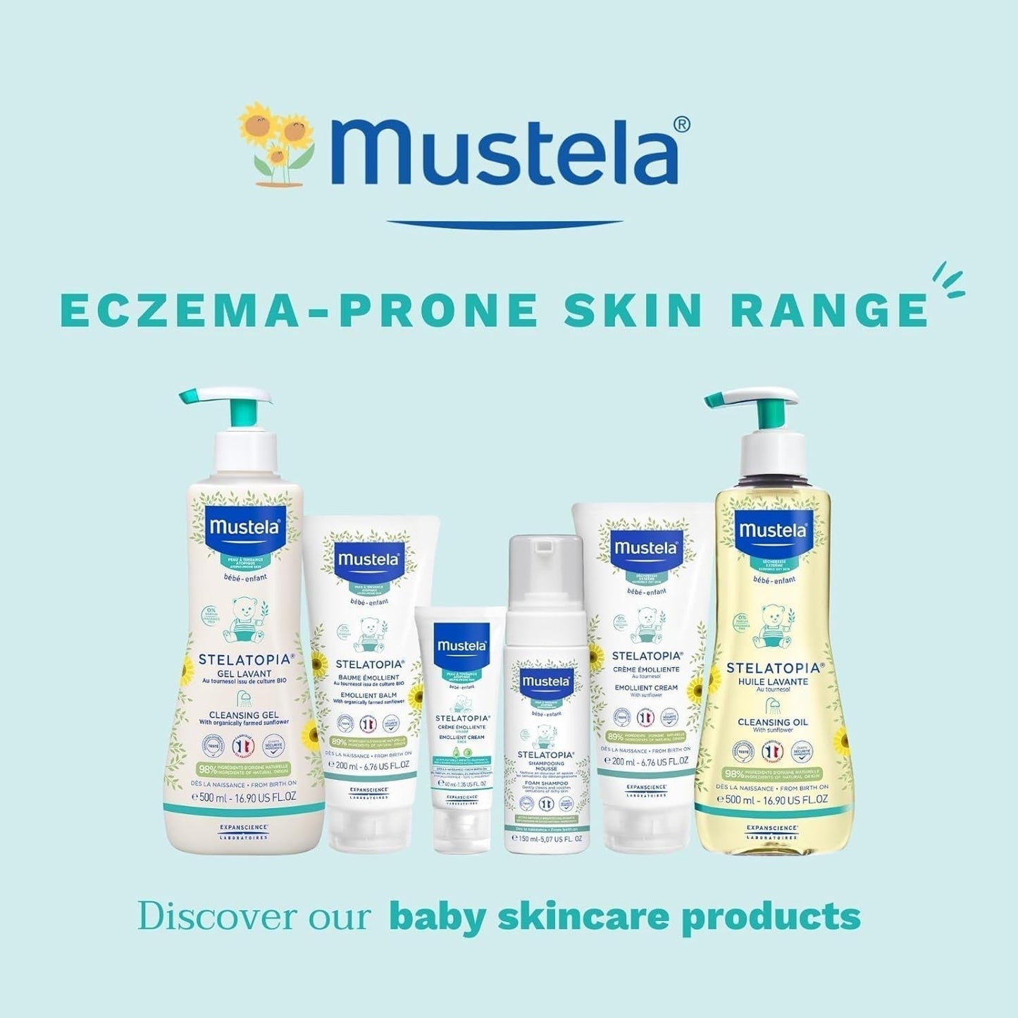 Stelatopia Shampoo Mousse per cuoio capelluto con secchezza estrema o dermatite atopica, capelli, neonati, bambini, tutta la famiglia - riduce arrossamenti e prurito (150ml) Bambini - Bagno e Cura della Pelle Naty Shop