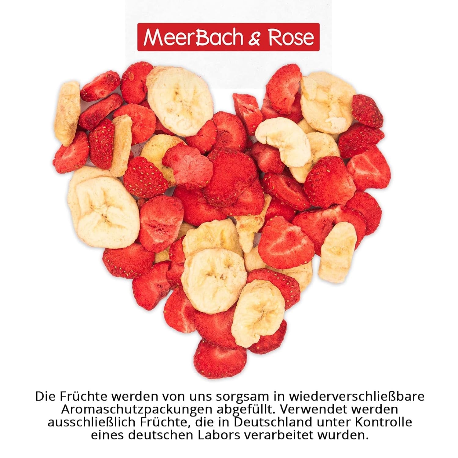 Mix fragole-banane 200g - fragole liofilizzate e banane liofilizzate come goloso snack in busta Prodotti disidratati Naty Shop