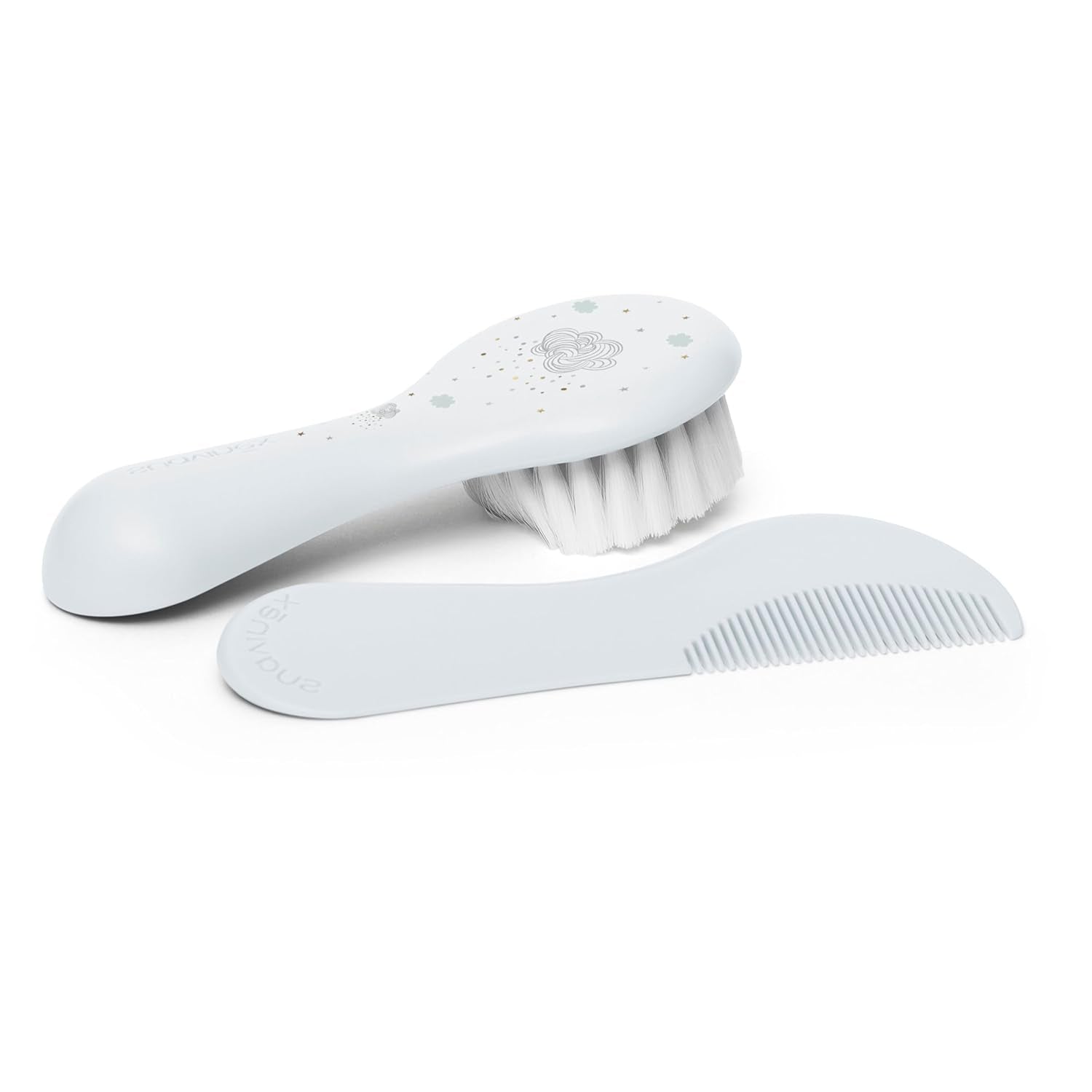 Suavinex 3162384 Pettine con spazzola, blu Bambini - Bagno e Cura della Pelle Naty Shop Titolo predefinito