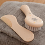 Suavinex 3162385 Pettine con spazzola, bianco Bambini - Bagno e Cura della Pelle Naty Shop
