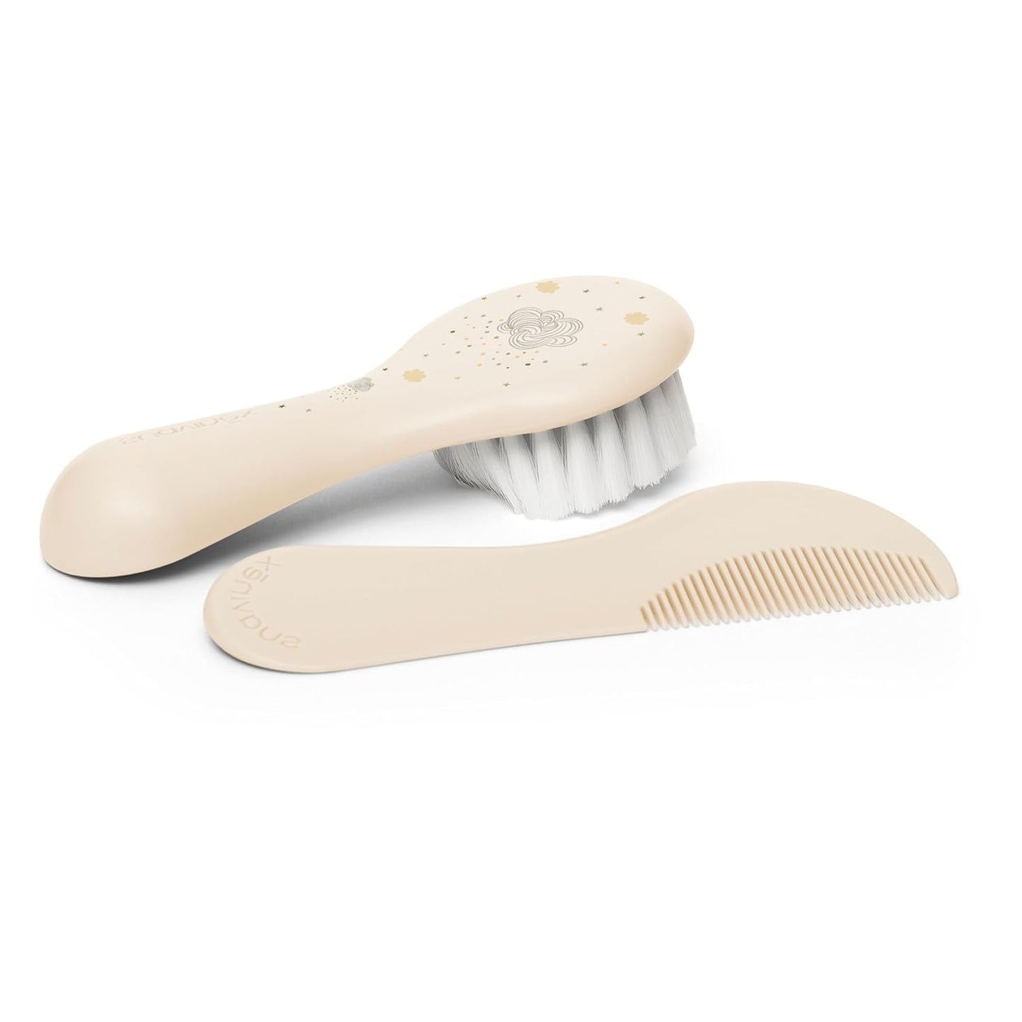 Suavinex 3162385 Pettine con spazzola, bianco Bambini - Bagno e Cura della Pelle Naty Shop Titolo predefinito
