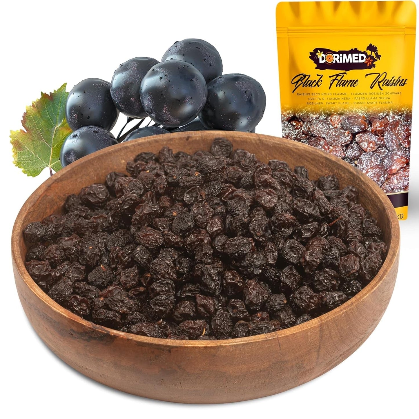 Uva sultanina nera viola 1 kg | Uva secca | Senza semi e senza zucchero | prodotti senza ingegneria genetica | Adatto a vegetariani e vegani | Ideale da abbinare al cioccolato. Prodotti disidratati Naty Shop Titolo predefinito