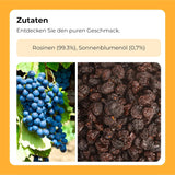 Uva sultanina nera viola 1 kg | Uva secca | Senza semi e senza zucchero | prodotti senza ingegneria genetica | Adatto a vegetariani e vegani | Ideale da abbinare ai prodotti disidratati Naty Shop al cioccolato