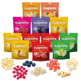 Fragole liofilizzate Summer - Confezione da 5 - Senza zucchero, 100% naturali, deliziosi snack croccanti per bambini e adulti, ideali per cereali e contenitori per il pranzo (55g) Naty Shop Prodotti disidratati Confezione da 12 Mix