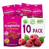 Fragole liofilizzate estive - confezione da 5 - senza zucchero, 100% naturali, deliziosi snack croccanti per bambini e adulti, ideali per cereali e lunch box (55g) Prodotti disidratati Naty Shop Confezione da 10 Lamponi