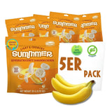 Fragole liofilizzate estive - confezione da 5 - senza zucchero, 100% naturali, deliziosi snack croccanti per bambini e adulti, ideali per cereali e lunch box (55g) Prodotti disidratati Naty Shop Confezione da 5 Banana