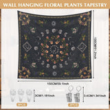 Arazzo 130 130mx150m fasi lunari fiore tela Home - Accessori e Decorazioni Naty Shop