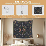 Arazzo 130 130mx150m fasi lunari fiore tela Home - Accessori e Decorazioni Naty Shop