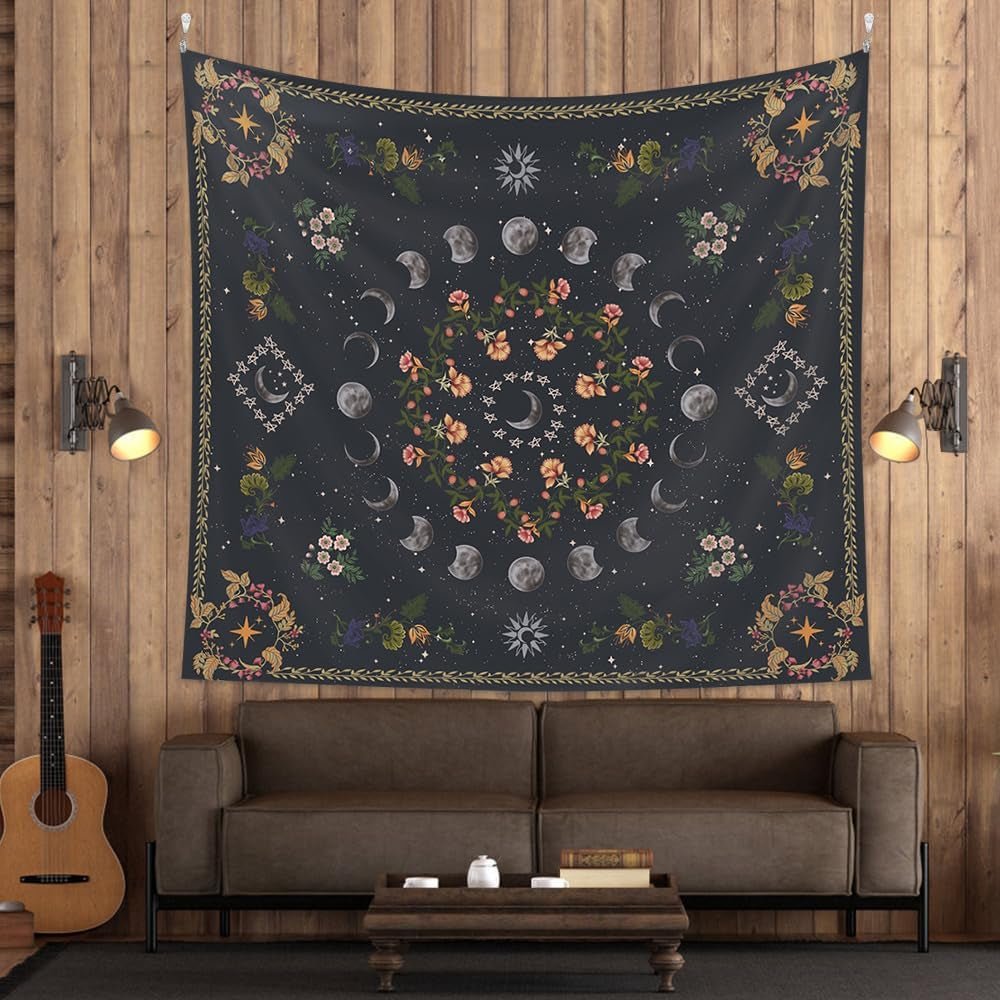 Arazzo 130 130mx150m fasi lunari tela fiore Home - Accessori e Decorazioni Naty Shop Titolo predefinito