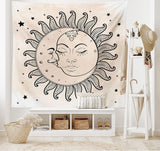Arazzo abakuhaus Wanderlust mappa del mondo animale disegni Home - Accessori e decorazioni Naty Shop grigio antracite marrone chiaro 230L X 140B cm