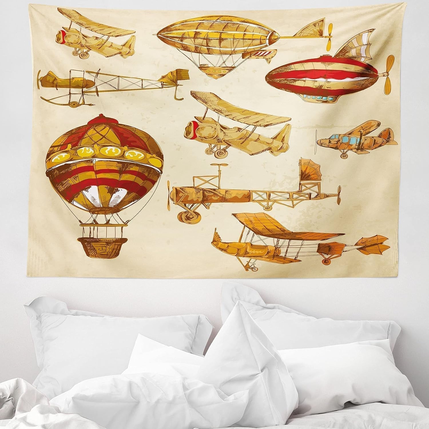 Arazzo abakuhaus Wanderlust mappa degli animali del mondo dei cartoni animati - Naty Shop
