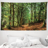 Arazzo abakuhaus Wanderlust mappa degli animali del mondo dei cartoni animati - Naty Shop