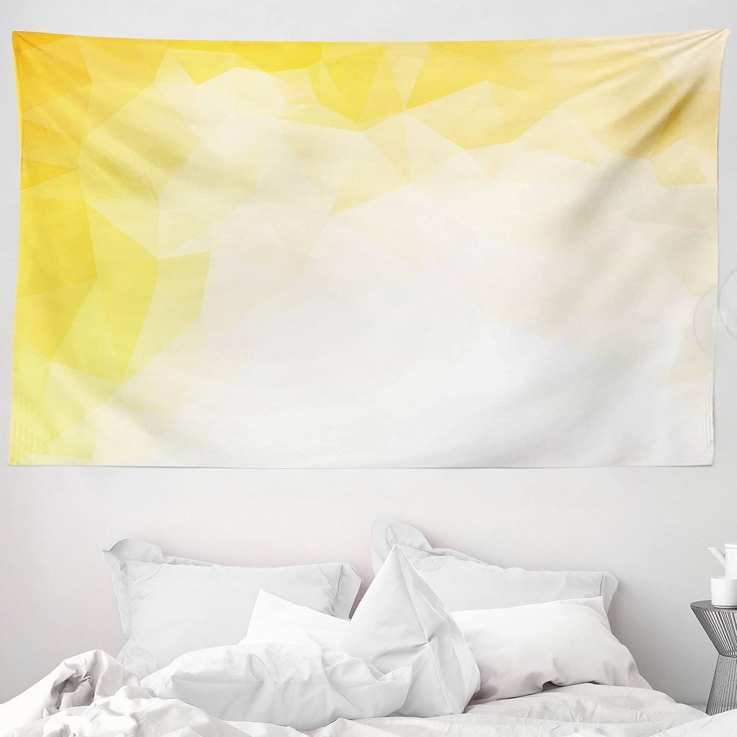 Arazzo Abakuhaus Wanderlust Animali Mappa del Mondo Disegni Home - Accessori e Decorazioni Naty Shop Giallo Bianco 230L X 140B Cm