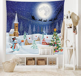 Arazzo abakuhaus Wanderlust disegni di mappe del mondo animale Home - Accessori e decorazioni Naty Shop Blu bianco 150L X 110B cm