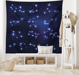 Arazzo abakuhaus Wanderlust disegni di mappe del mondo animale Home - Accessori e decorazioni Naty Shop Blu scuro 230L X 140B Cm