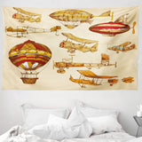 Arazzo abakuhaus Wanderlust mappa degli animali del mondo dei cartoni animati - Naty Shop