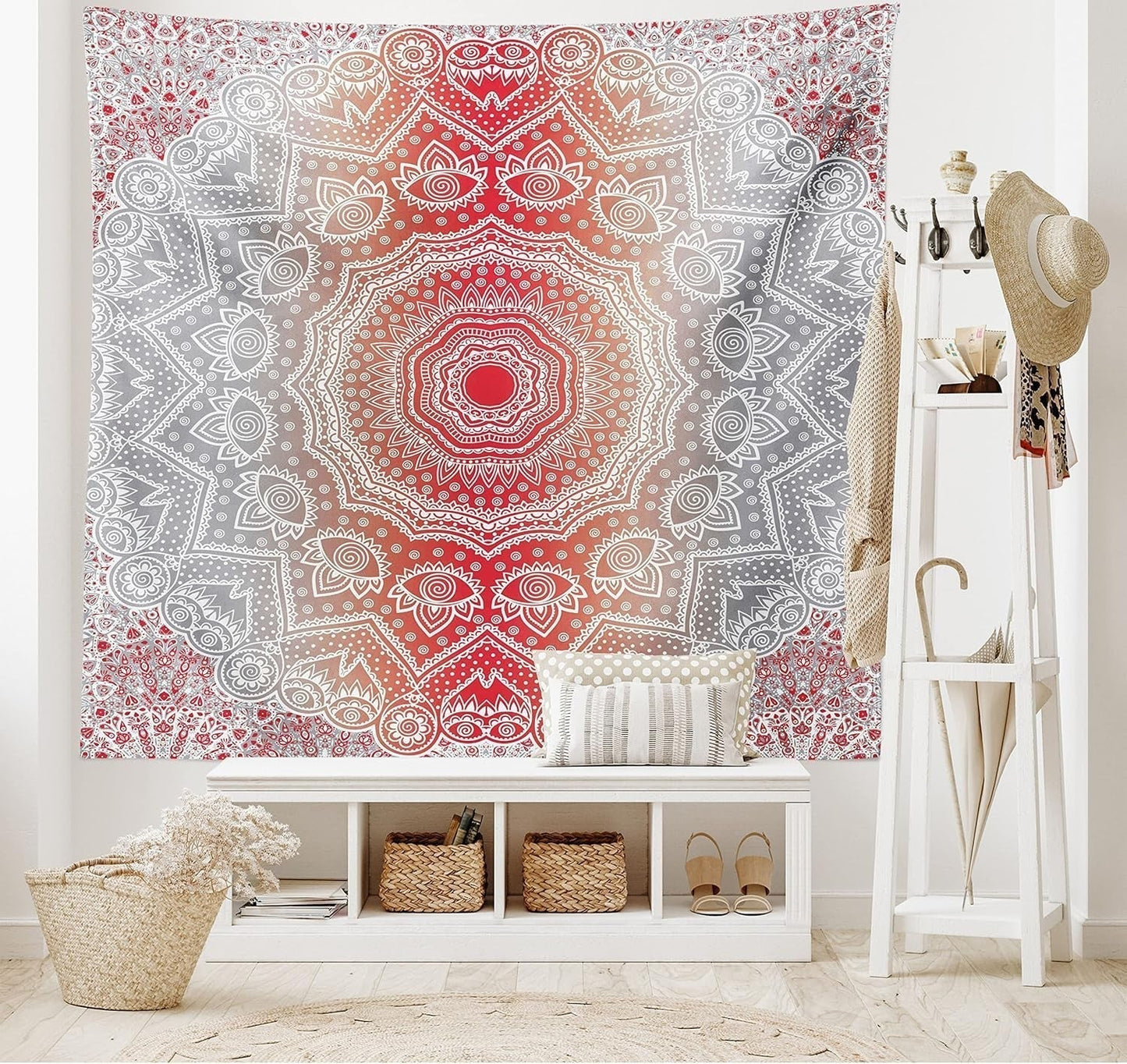 Arazzo abakuhaus Wanderlust mappa degli animali del mondo dei cartoni animati - Naty Shop