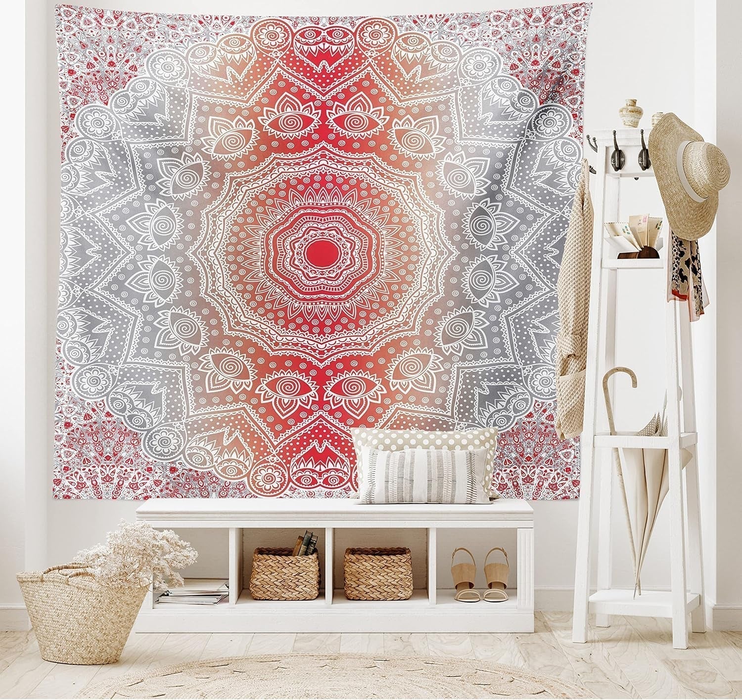 Arazzo abakuhaus Wanderlust mappa degli animali del mondo dei cartoni animati - Naty Shop