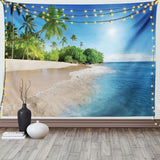 Arazzo abakuhaus Wanderlust disegni di mappe del mondo animale Home - Accessori e decorazioni Naty Shop Blu verde 230L X 140B Cm
