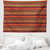 Arazzo abakuhaus Wanderlust animali mappa del mondo disegni Home - Accessori e decorazioni Naty Shop Rosso scuro arancione 150L X 110B Cm