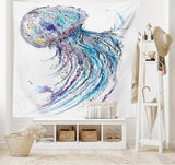 Arazzo abakuhaus Wanderlust mappa degli animali del mondo dei cartoni animati - Naty Shop