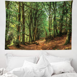 Arazzo abakuhaus Wanderlust mappa degli animali del mondo dei cartoni animati - Naty Shop