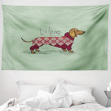 Arazzo abakuhaus Wanderlust mappa degli animali del mondo dei cartoni animati - Naty Shop