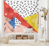 Arazzo abakuhaus Wanderlust mappa degli animali del mondo dei cartoni animati - Naty Shop