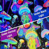 Arazzo alishomtll luce nera astratta arte da parete Casa - Accessori e decorazioni Naty Shop