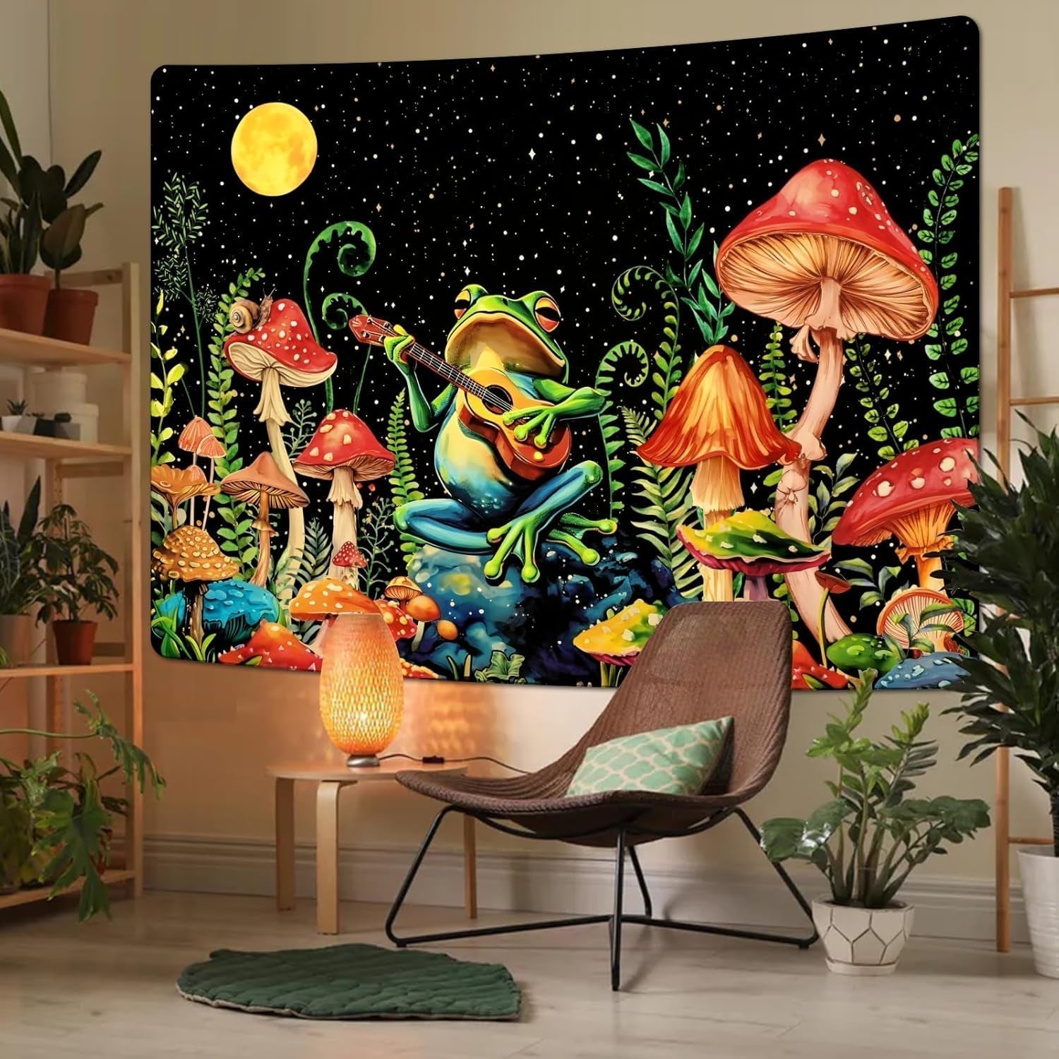 Arazzo alishomtll rana fungo luna stelle colorate Home - Accessori e Decorazioni Naty Shop