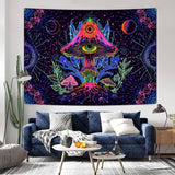 Arazzo alishomtll fungo fluorescente luce nera mandala Home - Accessori e Decorazioni Naty Shop