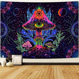 Arazzo alishomtll fungo fluorescente luce nera mandala Home - Accessori e Decorazioni Naty Shop