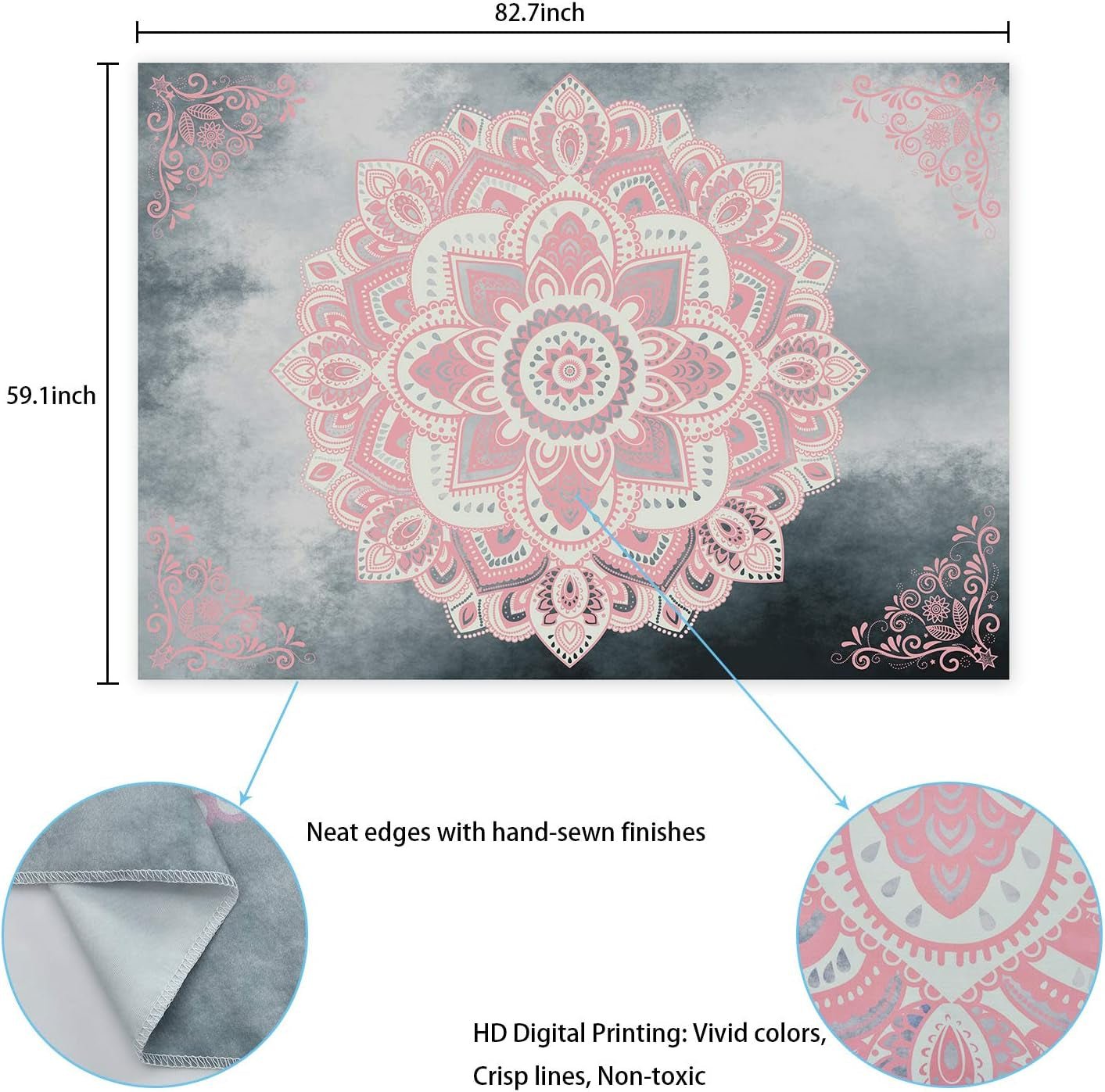 Arazzo alishomtll mandala Tela bohémien indiana Home - Accessori e decorazioni Naty Shop