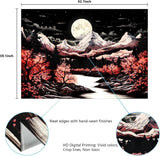 Arazzo alishomtll scena di montagna luna foresta montagne Home - Accessori e decorazioni Naty Shop