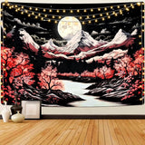 Arazzo alishomtll scena di montagna luna foresta montagne Home - Accessori e decorazioni Naty Shop Multi 210L X 150B Cm
