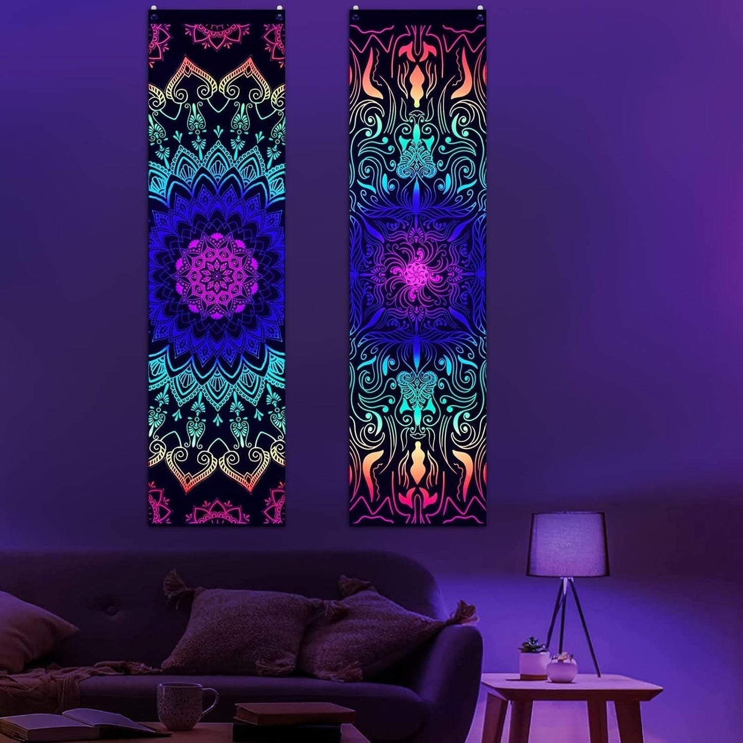 Arazzo alishomtll pack mandala reattivo bohemien verticale Home - Accessori e Decorazioni Naty Shop 2 confezioni 120X32.5Cm