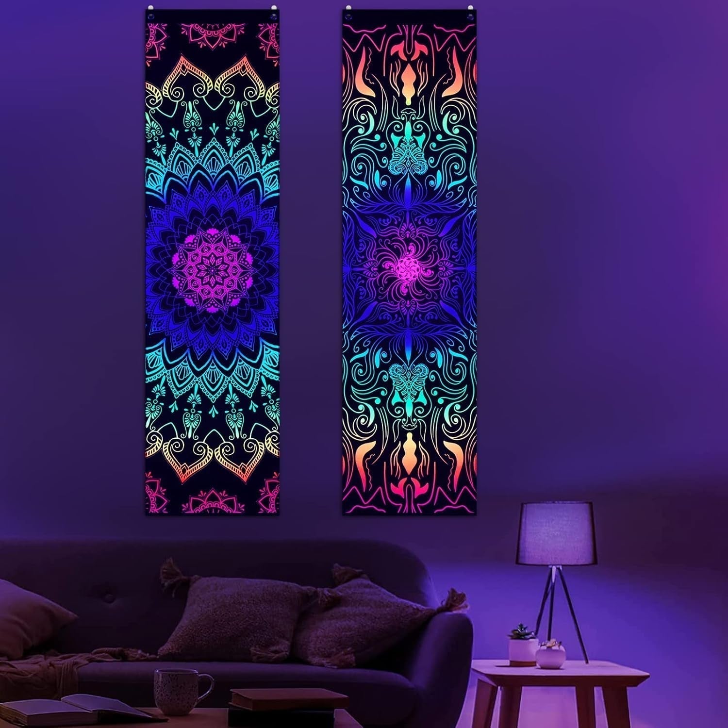 Arazzo alishomtll pack mandala reattivo bohemien verticale Home - Accessori e Decorazioni Naty Shop 2 confezioni 120X32.5Cm