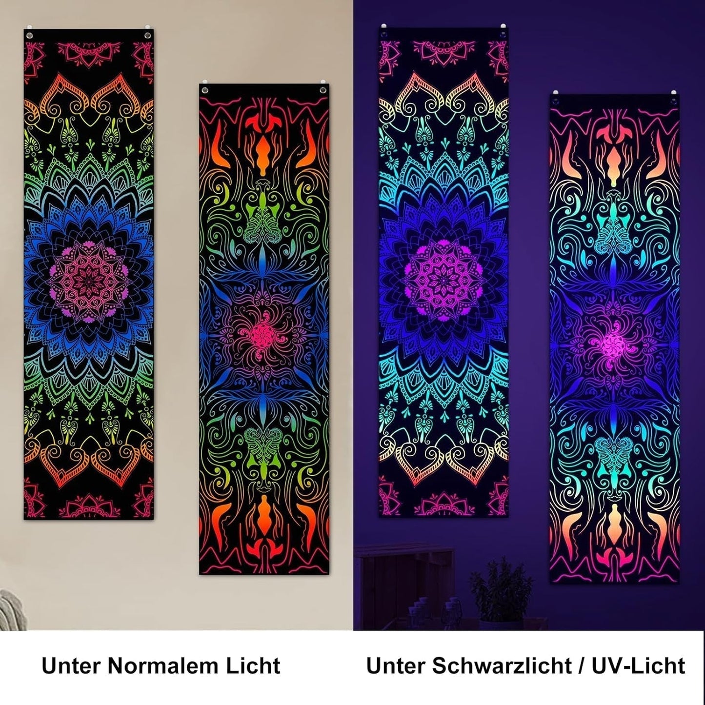Arazzo alishomtll pack mandala reattivo bohémien verticale Home - Accessori e Decorazioni Naty Shop